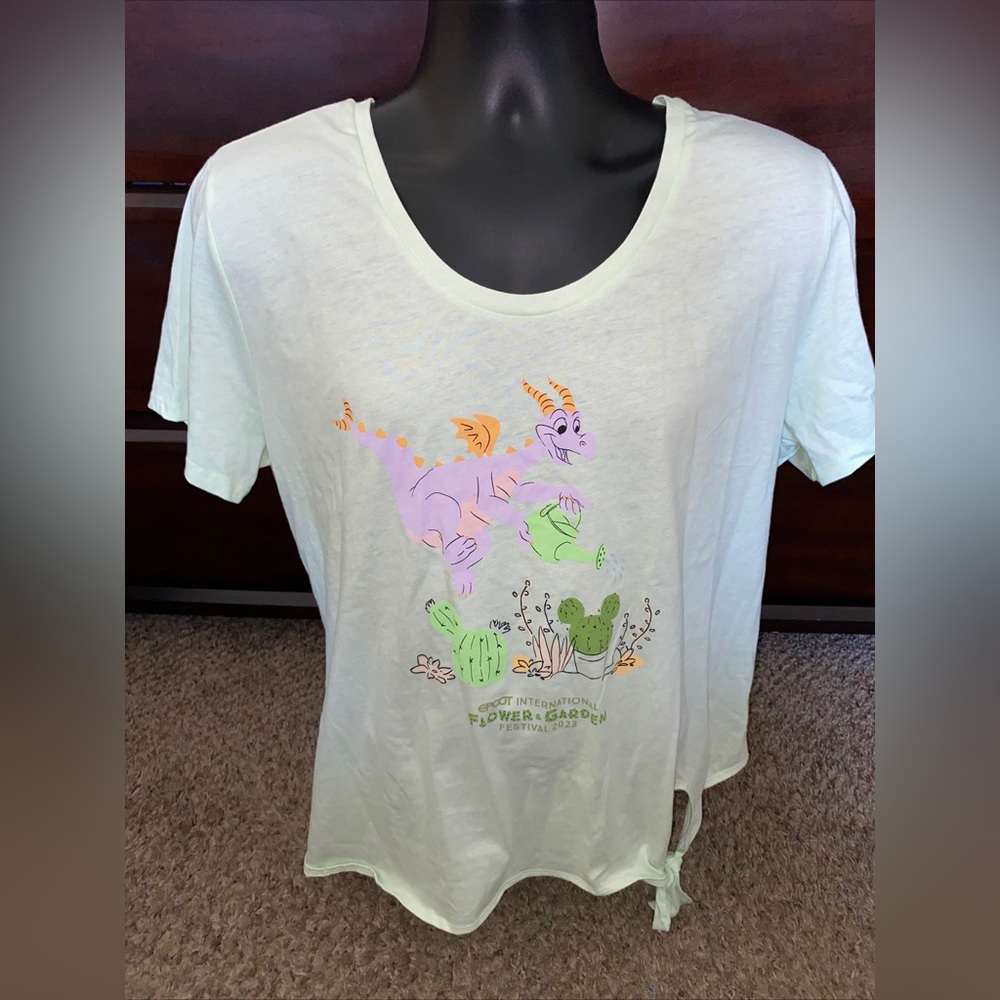 Disney Parks Epcot Flower & Garden Festival 2023 Figment Womens T-Shirt Size XXL